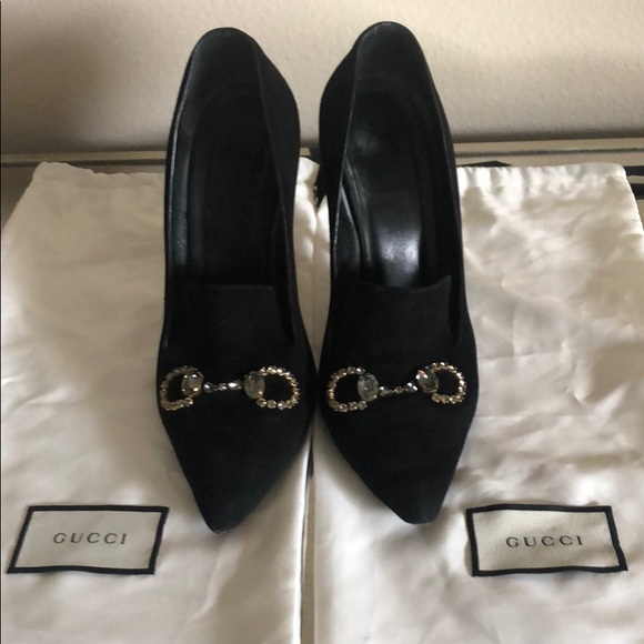 Gucci Shoes - Suede Gucci Pumps